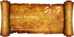 Szobi Ferenc névjegykártya